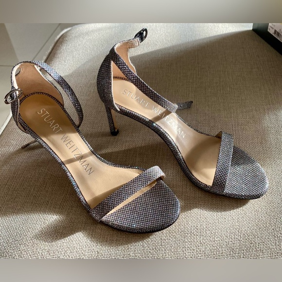 Stuart Weitzman Nunaked Straight Strap Sandal
Gunmetal - Picture 4 of 11